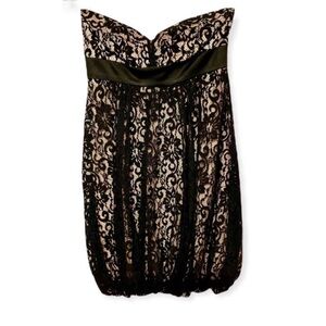 Marciano Strapless Lace Party Dress Size Small